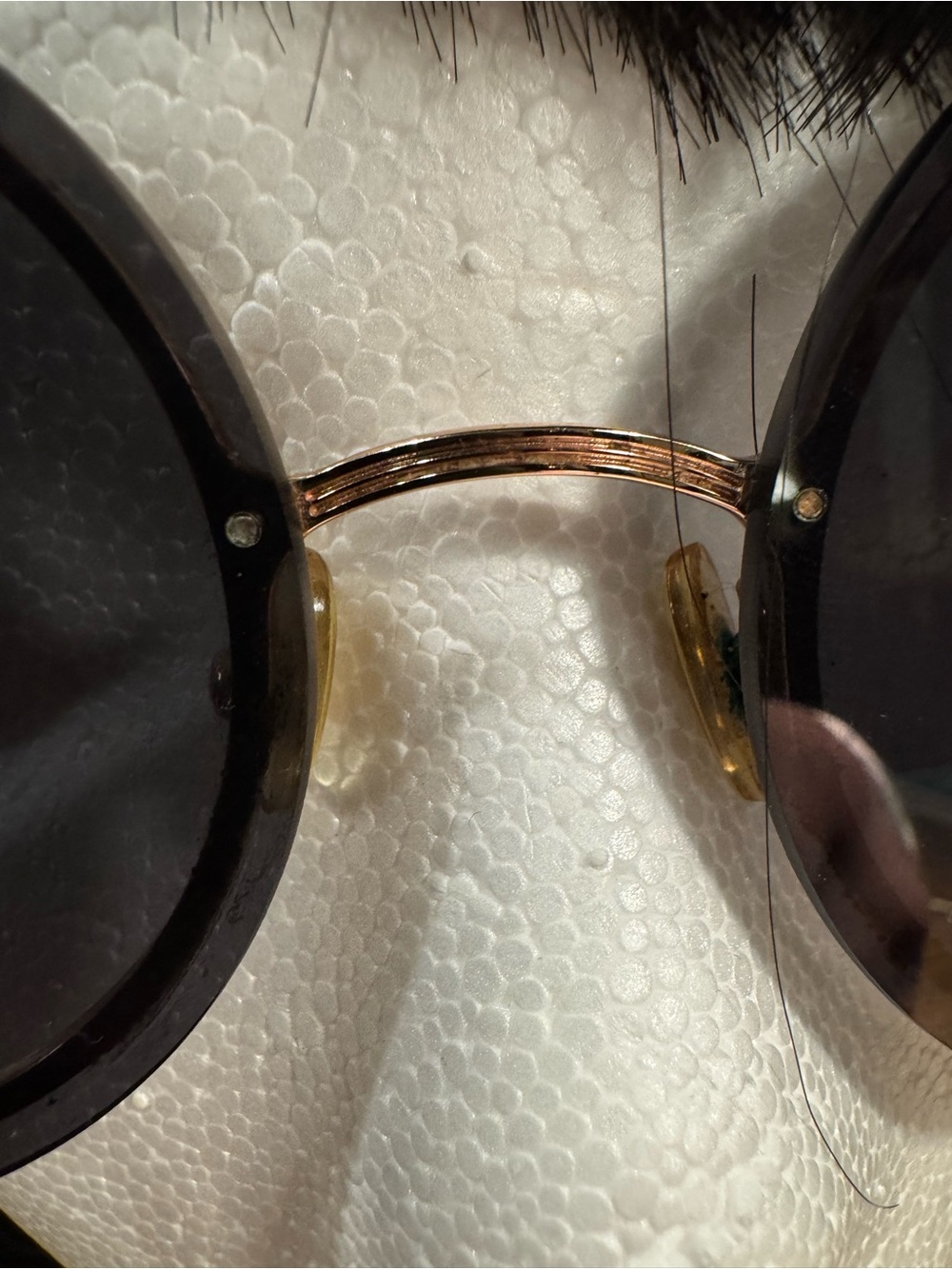 KREWE Louisa Round Sunglasses Black Gold Authentic - Picture 6 of 6